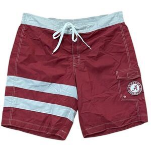 GIII Sports by Carl Banks Red University of Alabama Swim Trunks Mens XL